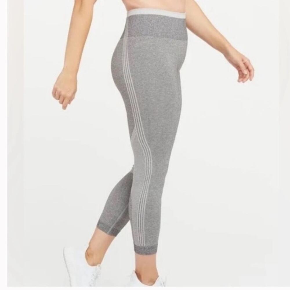 NWT Spanx Large Seamless Sculpt Leggings Spacedye Cloudy Grey